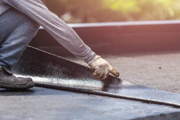Professional Basement Waterproofing technician working in Frazeysburg, OH